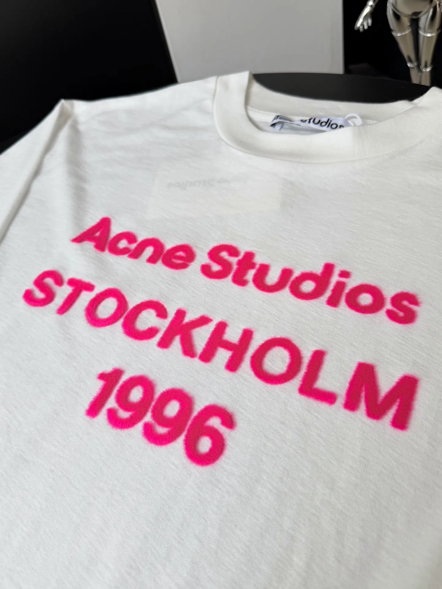 （ ） ACNE 26New Arrival T : G 32s 85% +15% 100% logo Color Change 100% Same Style ：Black White Size：S M L XL